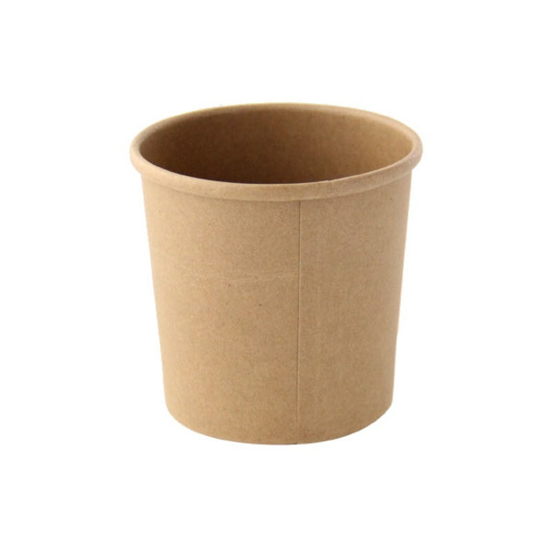 Pot carton marron foncé chaud et froid 140 ml Diam: 7,2 cm 7,2 x 5,7 x 5,6 cm - 100 unités