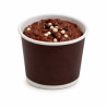 Pot carton marron foncé chaud et froid 140 ml Diam: 7,2 cm 7,2 x 5,7 x 5,6 cm - 100 unités
