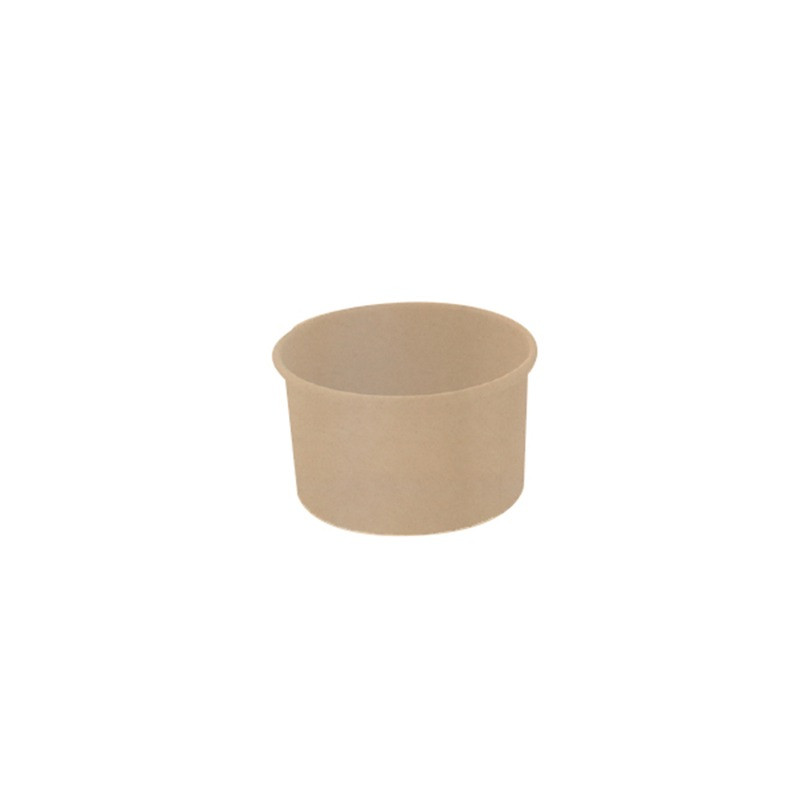 Pot carton fibre de bambou chaud et froid 150 ml Diam: 8,5 cm 8,5 x 7 x 5,2 cm - 50 unités