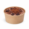 Pot carton fibre de bambou chaud et froid 150 ml Diam: 8,5 cm 8,5 x 7 x 5,2 cm - 50 unités