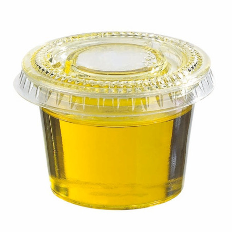 Pot rond PLA transparent  120ml Ø75mm - 2500 unités