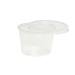 Pot rond PLA transparent 120 ml Diam: 7 cm 7 x 7 x 5 cm - 2000 unités