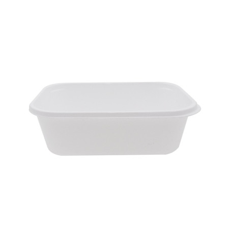 Barquette PS thermoformée blanche 103x78mm H34mm 200ml - 1000 unités