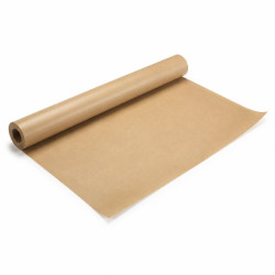 Rouleau de papier kraft brun (40gsm + PE 10gsm) laize de 25,5 cm x 300m x18 cm diam - Diamètre tube 7,6cm - 1 unités