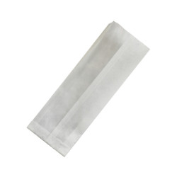 Sac sandwich blanc ingraissable à fenêtre cristal  - 11 cm x 4 cm x 31 cm - 1000 unités