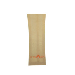 Sac papier kraft brun spécial four 11 x 3,5 x 33 cm - 200 unités