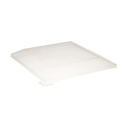 Couvercle PET transparent "Samourai" 17,5 x 17,5 x 2 cm - 100 unités