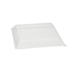 Couvercle PET transparent "Samourai" 23 x 23 x 3,4 cm - 25 unités