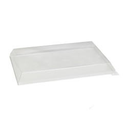 Couvercle PET transparent "Samourai" 39 x 28 x 4,5 cm - 50 unités