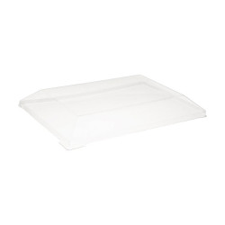 Couvercle PET transparent "Samourai" 16 x 9 x 2,2 cm - 100 unités