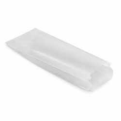 Sac sandwich papier blanc ingraissable  - 10 cm x 4 cm x 34 cm - 1000 unités