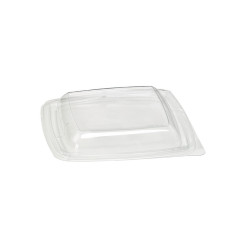Couvercle dôme transparent 19,5 x 19,5 x 3 cm - 100 unités
