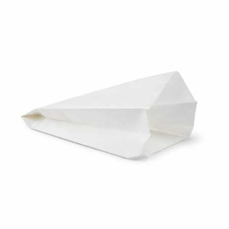 Sac papier tout usage blanc  - 18 cm x 8 cm x 27 cm - 1000 unités