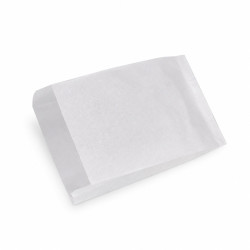 Sac papier tout usage blanc décor croissant 14 x 22 x 6 cm - 1000 unités