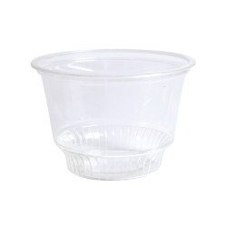 Coupe dessert PET transparent 280 ml Diam: 9,8 cm 9,8 x 5,5 x 6,8 cm - 50 unités