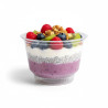 Coupe dessert PET transparent 280 ml Diam: 9,8 cm 9,8 x 5,5 x 6,8 cm - 50 unités