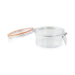 Bocal PS transparent rond 300 ml Diam: 10,6 cm 10,6 x 9,9 x 6,4 cm - 6 unités