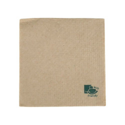 Serviette papier écrue 2 plis 40 x 40 cm - 50 unités