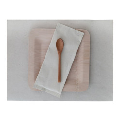 Set de plateau papier crème 30 x 40 cm - 250 unités