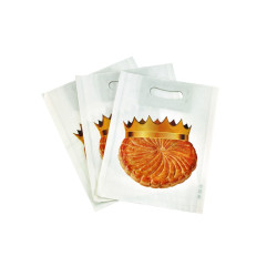 Sac galette papier blanc décor 36 x 3 x 42 cm - 300 unités
