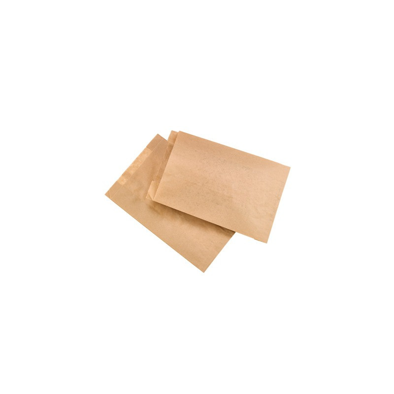 Sac kraft brun ingraissable tout usage 18 x 8 x 28 cm - 250 unités