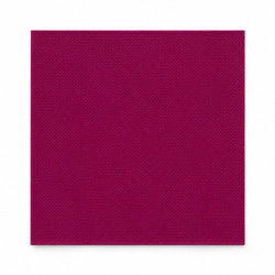 Serviette micro point bordeaux 2 plis   - 38 cm x 38 cm - 40 unités