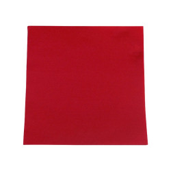 Serviette micro point rouge 2 plis   - 38 cm x 38 cm - 40 unités