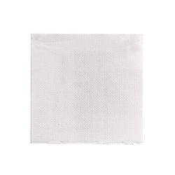 Serviette micropoint blanche 2 plis 38 x 38 cm - 50 unités