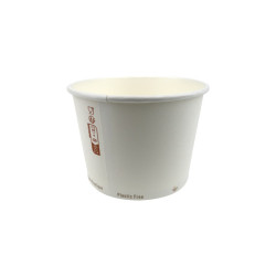 Pot à soupe carton blanc 470ml Ø115mm - 25 unités