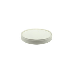 Couvercle blanc en carton sans plastique Ø90mm - 25 unités