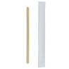 Spatule à café bois emballée individuellement 0,5 x 11 cm - 1000 unités