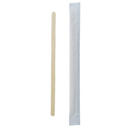 Spatule à café en bois - 0,5 cm x 1 cm x 14 cm - 1000 unités