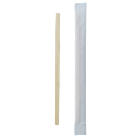 Spatule à café en bois - 0,5 cm x 1 cm x 14 cm - 1000 unités