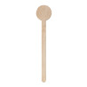 Spatule à café bois à bout rond Diam: 2,2 cm 2,2 x 0,1 x 18 cm - 500 unités