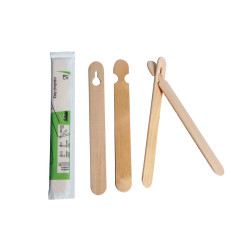 Baguette bois pour débutant emballée par paire 15 cm - 100 unités