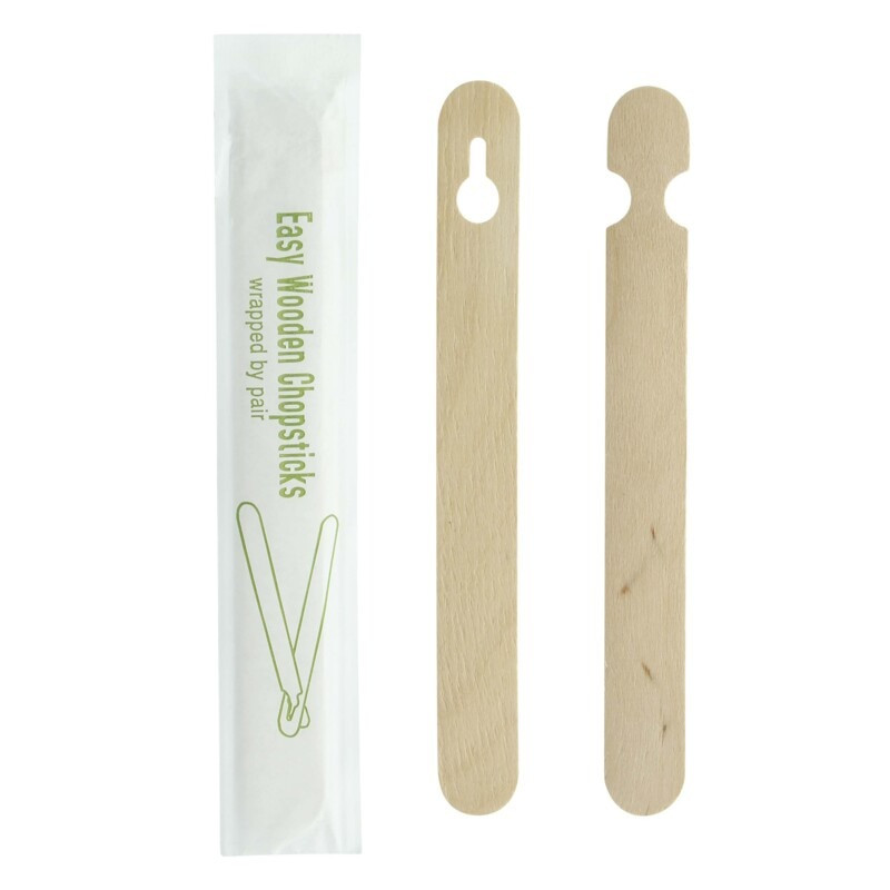 Baguette bois pour débutant emballée par paire  15 cm - 100 unités