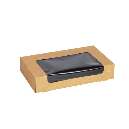Boîte sushi avec fenêtre antibuée pour 18 pieces 210x120mm H40mm - 50 unités