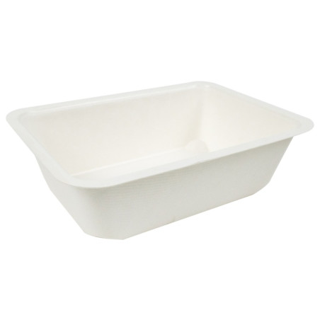 Barquette scellable pulpe laminée PLA 190x137mm H55mm 950ml - 100 unités