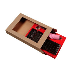 Insert carton noir pour boîtes sushi 410x270mm H25mm - 200 unités