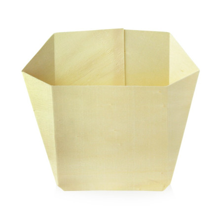 Pochette frite bois 12,8 x 4 x 13 cm - 25 unités
