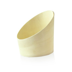 Tube bois coupe oblique 70 ml Diam: 6,5 cm 6,5 x 7 cm - 25 unités