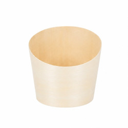 Tube bois coupe oblique 180 ml Diam: 8,2 cm 8,2 x 8,9 cm - 25 unités