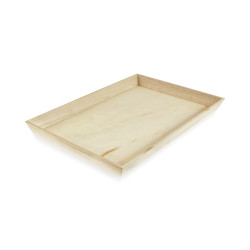 Plateau repas bois rectangulaire "Noa" 39 x 29 x 4 cm - 10 unités