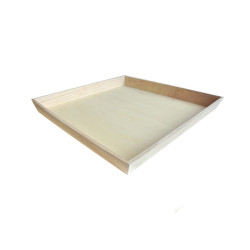 Plateau repas bois carré "Noa" 39 x 39 x 4 cm - 10 unités