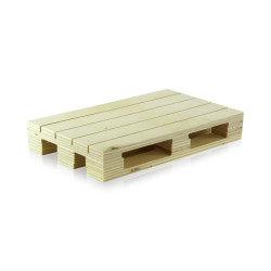 Mini palette bois 20 x 12 x 3 cm - 32 unités