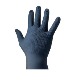 Gant nitrile Ambidextre noir 3.7g contre les produits chimiques dangereux  et les micro-organismes A 240x95mm - 100 unités