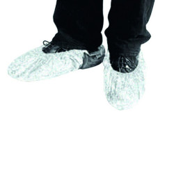 Surchaussure non tissé blanche semelle antidérapante  100x30, H30 mm - 50 unités