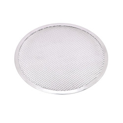 Grille à pizza ronde aluminium à fond ajouré Ø305mm H4 mm - 12 unités