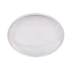 Grille à pizza ronde aluminium à fond ajouré Ø330,2mm H4 mm - 12 unités