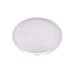 Grille à pizza ronde aluminium à fond ajouré Ø355,6mm H4 mm - 12 unités